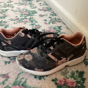 Floral adidas sneakers